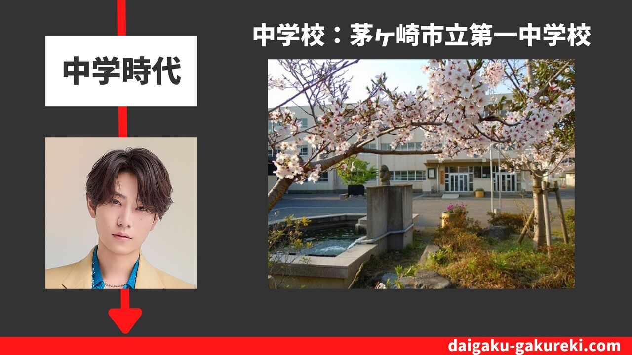 橋本将生の中学校：茅ヶ崎市立第一中学校