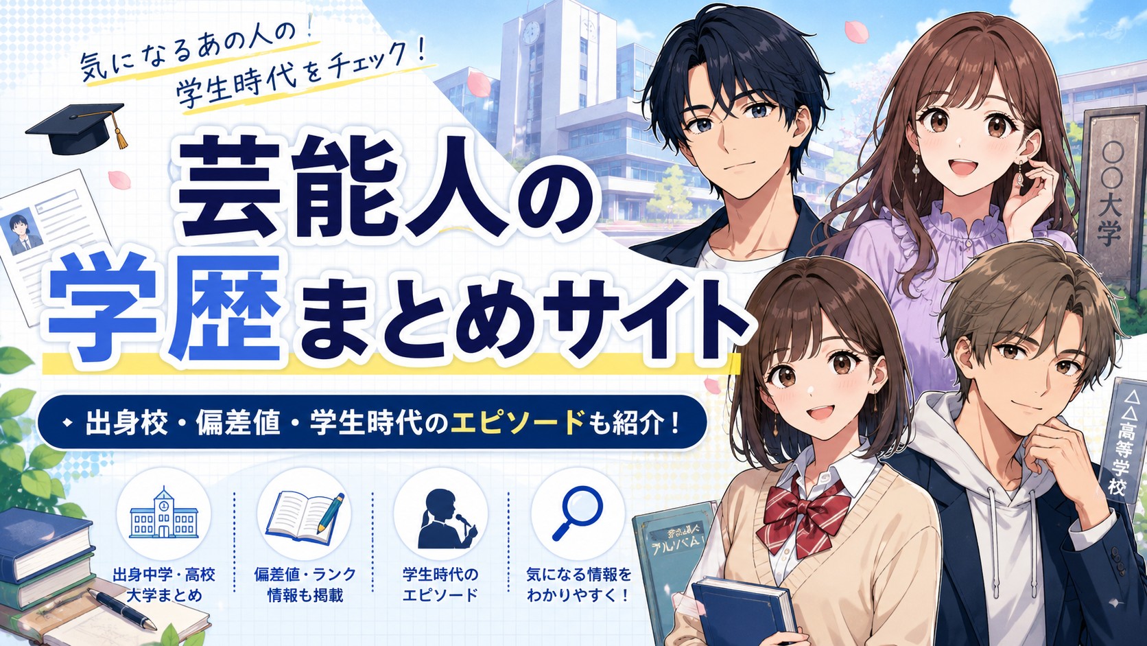 芸能人の学歴まとめサイト